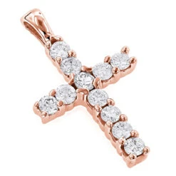 14K White Gold Round Diamond Cross Pendant 0.33ct 10mm 8 14K White Gold Round Diamond Cross Pendant 0.33ct 10mm -Its Hot Jewelry Shop 14k gold round diamond cross pendant 033ct p 26500 ro