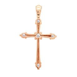 14K White Gold Round Diamond Cross Pendant 0.73ct 15 14K White Gold Round Diamond Cross Pendant 0.73ct -Its Hot Jewelry Shop 14k gold round diamond cross pendant 073ct p 26553 backro