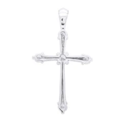 14K White Gold Round Diamond Cross Pendant 0.73ct 13 14K White Gold Round Diamond Cross Pendant 0.73ct -Its Hot Jewelry Shop 14k gold round diamond cross pendant 073ct p 26553 backwh