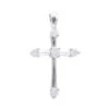 14K White Gold Round Diamond Cross Pendant 0.73ct -Its Hot Jewelry Shop 14k gold round diamond cross pendant 073ct p 26553 wh