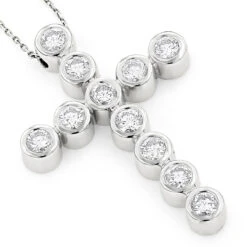 Large 14K Yellow Gold Round Diamond Cross Pendant For Men 2.75ct 9 Large 14K Yellow Gold Round Diamond Cross Pendant For Men 2.75ct -Its Hot Jewelry Shop 14k gold round diamond cross pendant 275ct p 26515 wh