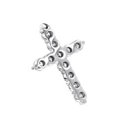 14K Yellow Gold Round Diamond Cross Pendant 3.30ct -Its Hot Jewelry Shop 14k gold round diamond cross pendant 330ct p 26505 backwh