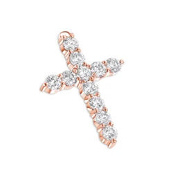 14K Yellow Gold Round Diamond Cross Pendant 3.30ct -Its Hot Jewelry Shop 14k gold round diamond cross pendant 330ct p 26505 ro