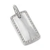 Customizable 14K White Gold Round Diamond Dog Tag Pendant 0.8 Ct -Its Hot Jewelry Shop 14k gold round diamond dog tag pendant 110ct p 6991 wh