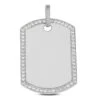 14K White Gold Round Diamond Dog Tag Pendant 1.36ct -Its Hot Jewelry Shop 14k gold round diamond dog tag pendant 136ct p 27377 white 20220426