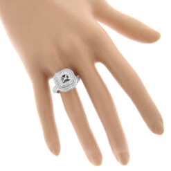 Halo 14K White Gold Round Diamond Engagement Ring Setting 2.40ct -Its Hot Jewelry Shop 14k gold round diamond engagement ring setting 240ct p 6738 bodwh