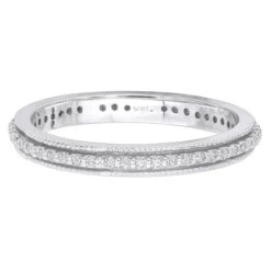 Thin 14K White Gold Round Diamond Eternity Band 0.38ct 13 Thin 14K White Gold Round Diamond Eternity Band 0.38ct -Its Hot Jewelry Shop 14k gold round diamond eternity band 038ct p 24856 backwh