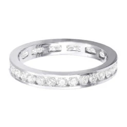 14K White Gold Round Diamond Eternity Band 1.20ct 4mm 13 14K White Gold Round Diamond Eternity Band 1.20ct 4mm -Its Hot Jewelry Shop 14k gold round diamond eternity band 120ct p 24855 backwh
