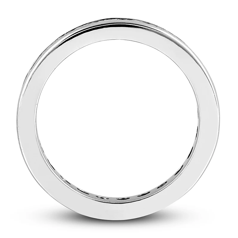 Thin 14K White Gold Round Diamond Eternity Band 1.25ct 11 Thin 14K White Gold Round Diamond Eternity Band 1.25ct - Image 9