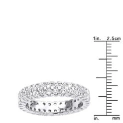 14K White Gold Round Diamond Eternity Band 1.74ct 12 14K White Gold Round Diamond Eternity Band 1.74ct -Its Hot Jewelry Shop 14k gold round diamond eternity band 174ct p 24850 rulerwh