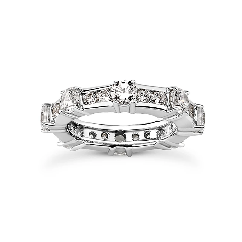14K White Gold Round Diamond Eternity Band 1.89ct 3 14K White Gold Round Diamond Eternity Band 1.89ct