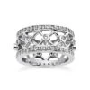 14K White Gold Round Diamond Eternity Band 1ct