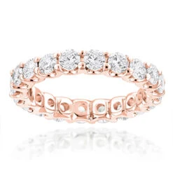 Thin 14K White Gold Round Diamond Eternity Band 2.10ct -Its Hot Jewelry Shop 14k gold round diamond eternity band 210ct p 24811 ro