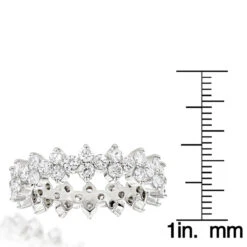 14K White Gold Round Diamond Eternity Band 2.25ct -Its Hot Jewelry Shop 14k gold round diamond eternity band 225ct p 24854 rulerwh