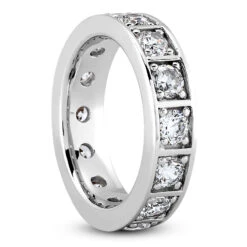 14K White Gold Round Diamond Eternity Band 2.60ct 14 14K White Gold Round Diamond Eternity Band 2.60ct -Its Hot Jewelry Shop 14k gold round diamond eternity band 260ct p 35195 back white 20220426