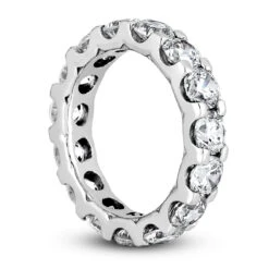 14K White Gold Round Diamond Eternity Band 4.50ct -Its Hot Jewelry Shop 14k gold round diamond eternity band 450ct p 24819 back white 20220426