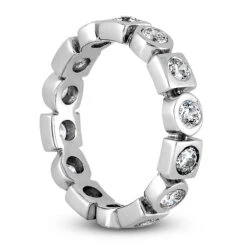 14K White Gold Round Diamond Eternity Ring 0.84ct 14 14K White Gold Round Diamond Eternity Ring 0.84ct -Its Hot Jewelry Shop 14k gold round diamond eternity ring 084ct p 24913 back white 20220426
