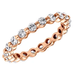 Thin 14K White Gold Round Diamond Eternity Ring 1.33ct 12 Thin 14K White Gold Round Diamond Eternity Ring 1.33ct -Its Hot Jewelry Shop 14k gold round diamond eternity ring 133ct p 24843 ro