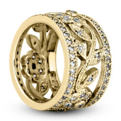 14K White Gold Round Diamond Eternity Ring 1.52ct -Its Hot Jewelry Shop 14k gold round diamond eternity ring 152ct p 24890 back yellow 20220426