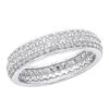 14K White Gold Round Diamond Eternity Ring 1.57ct