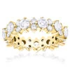 Unique 14K Yellow Gold Round Diamond Anniversary/Eternity Band 4.40ct -Its Hot Jewelry Shop 14k gold round diamond eternity ring 440ct p 24842 ye