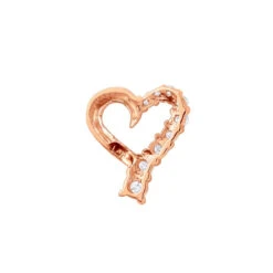 14K Yellow Gold Round Diamond Floating Heart Pendant 0.25ct -Its Hot Jewelry Shop 14k gold round diamond floating heart pendant 025ct p 27715 backro 20191215