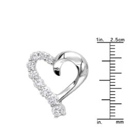14K White Gold Round Diamond Floating Heart Pendant 1.50ct -Its Hot Jewelry Shop 14k gold round diamond floating heart pendant 150ct p 27717 rulerwh