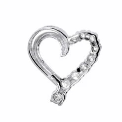 14K White Gold Round Diamond Floating Heart Pendant 1.50ct -Its Hot Jewelry Shop 14k gold round diamond floating heart pendant 150ct p 27717back