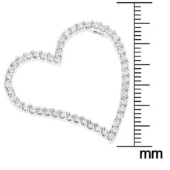 14K White Gold 1 Carat Round Diamond Floating Heart Pendant By Luxurman 11 14K White Gold 1 Carat Round Diamond Floating Heart Pendant By Luxurman -Its Hot Jewelry Shop 14k gold round diamond floating heart pendant 1ct p 27699 rulerwh