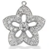 14K White Gold Round Diamond Flower Pendant 0.83ct -Its Hot Jewelry Shop 14k gold round diamond flower pendant 083ct p 27378 white 20220426