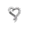 14K White Gold Unique Round Diamonds Heart Pendant 0.39ct -Its Hot Jewelry Shop 14k gold round diamond heart necklace 039ct p 27763 white 20220426