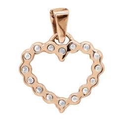 14K White Gold Round Diamond Heart Necklace 0.48ct -Its Hot Jewelry Shop 14k gold round diamond heart necklace 048ct p 27741 backro