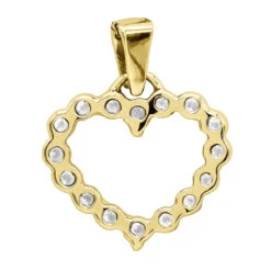 14K White Gold Round Diamond Heart Necklace 0.48ct -Its Hot Jewelry Shop 14k gold round diamond heart necklace 048ct p 27741 backye