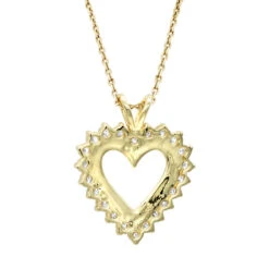 14K Yellow Gold Round Diamond Heart Necklace 1.76ct 11 14K Yellow Gold Round Diamond Heart Necklace 1.76ct -Its Hot Jewelry Shop 14k gold round diamond heart necklace 176ct p 27748 backye