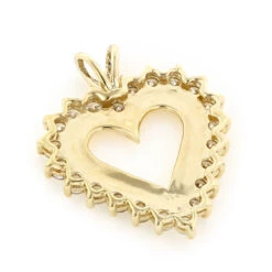 14K Yellow Gold Round Diamond Heart Necklace 2.64ct 10 14K Yellow Gold Round Diamond Heart Necklace 2.64ct -Its Hot Jewelry Shop 14k gold round diamond heart necklace 264ct p 27747 backye