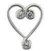 14K White Gold Round Diamond Heart Pendant 0.06ct -Its Hot Jewelry Shop 14k gold round diamond heart pendant 006ct p 27686 white 20220426