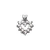 14K White Gold Diamond Heart Shape Pendant 0.42ct -Its Hot Jewelry Shop 14k gold round diamond heart pendant 042ct p 27735 white 20220426