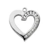 14K White Gold Round Diamond Heart Pendant 0.45ct -Its Hot Jewelry Shop 14k gold round diamond heart pendant 045ct p 27791 white 20220426