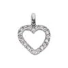 14K White Gold Round Diamonds Heart Pendant 0.50ct -Its Hot Jewelry Shop 14k gold round diamond heart pendant 050ct p 27723 white 20220426