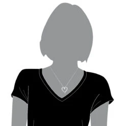 Round Diamonds Designer Heart Pendant 0.62ct 14K White Gold -Its Hot Jewelry Shop 14k gold round diamond heart pendant 062ct p 27835 bodwh