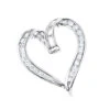 Round Diamonds Designer Heart Pendant 0.62ct 14K White Gold 2 Round Diamonds Designer Heart Pendant 0.62ct 14K White Gold -Its Hot Jewelry Shop 14k gold round diamond heart pendant 062ct p 27835 wh