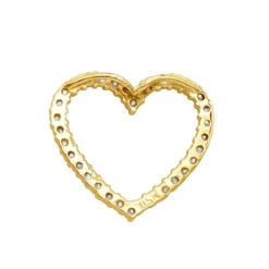 14K White Gold Round Diamond Heart Pendant 0.68ct 22.2mm 14 14K White Gold Round Diamond Heart Pendant 0.68ct 22.2mm -Its Hot Jewelry Shop 14k gold round diamond heart pendant 068ct p 27681 backye