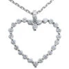 Large 14K White Gold Round Diamond Heart Pendant 0.78ct -Its Hot Jewelry Shop 14k gold round diamond heart pendant 078ct p 27679 white 20220426