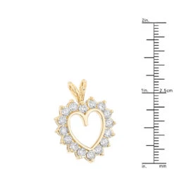 14K Yellow Gold Round Diamond Heart Pendant For Women 2.4ct Open Heart Design 13 14K Yellow Gold Round Diamond Heart Pendant For Women 2.4ct Open Heart Design -Its Hot Jewelry Shop 14k gold round diamond heart pendant 240ct p 27714 rulerye