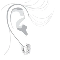 14K Yellow Gold Round Diamond Huggie Earrings 0.44ct -Its Hot Jewelry Shop 14k gold round diamond huggie earrings 044ct p 6032 bodwh