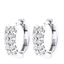 14K Yellow Gold Round Diamond Huggie Earrings 0.44ct -Its Hot Jewelry Shop 14k gold round diamond huggie earrings 044ct p 6032 wh