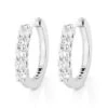 14K White Gold Round Diamond Huggie Earrings Hoops 0.33ct -Its Hot Jewelry Shop 14k gold round diamond huggie earrings hoops 033ct p 6033 wh