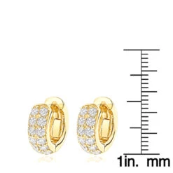 14K Yellow Gold Round Diamond Huggie Earrings Hoops 0.62ct -Its Hot Jewelry Shop 14k gold round diamond huggie earrings hoops 062ct p 6034 rulerye