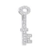Small 14K White Gold Round Diamond Key Pendant For Women 0.25ct -Its Hot Jewelry Shop 14k gold round diamond key pendant 025ct p 30616 wh