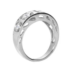 14K White Gold Round Diamond Ladies Ring 0.10ct 6.3mm 8 14K White Gold Round Diamond Ladies Ring 0.10ct 6.3mm -Its Hot Jewelry Shop 14k gold round diamond ladies ring 010ct p 29436 back white
